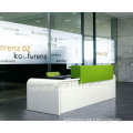 KL-RT023 best sell modern design green certification OEM customized veneer office table cheap reception desk